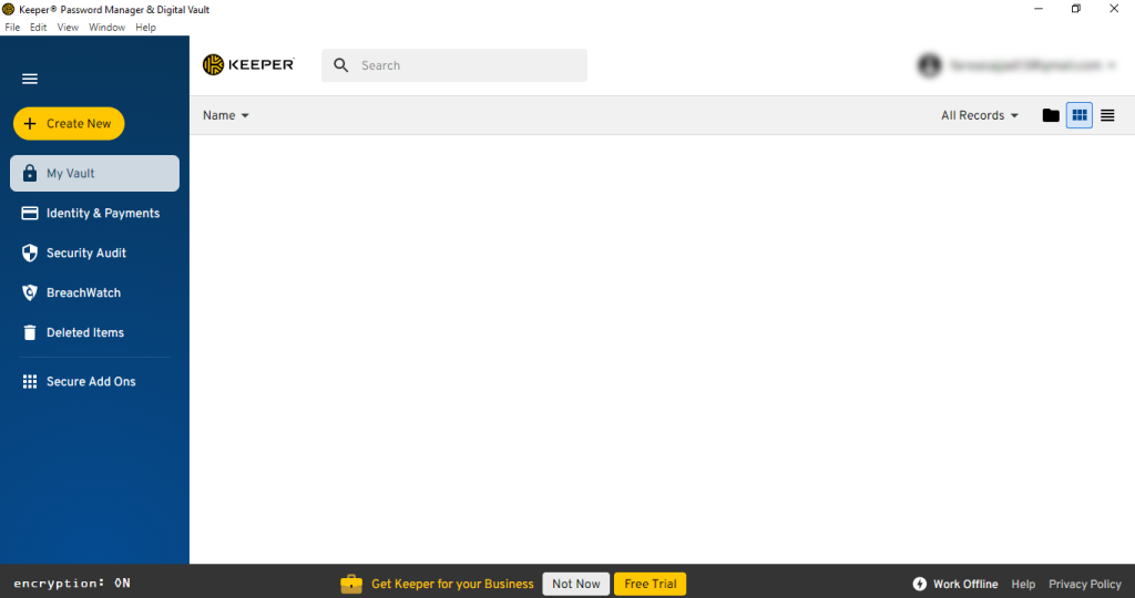 Keeper Password Manager Vault