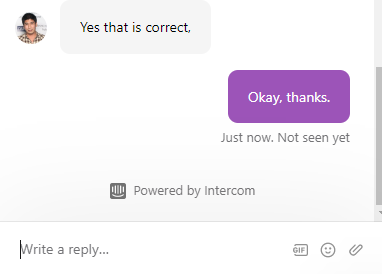 chat with customer support of PrivateVPN