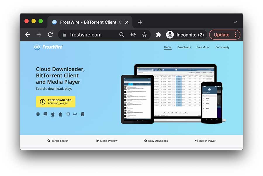 1. Frostwire – Is the best and reliable