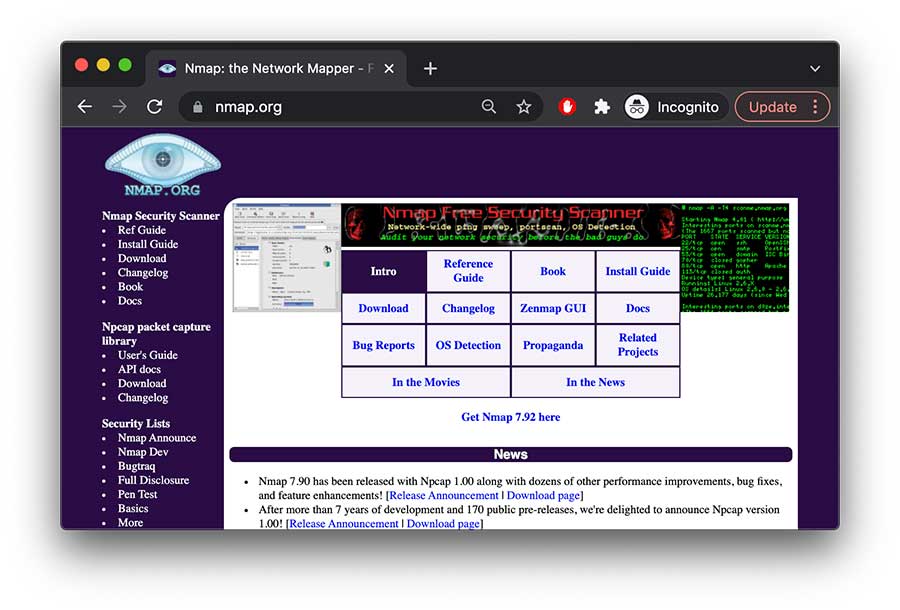 Nmap is a free and open-source network scanner